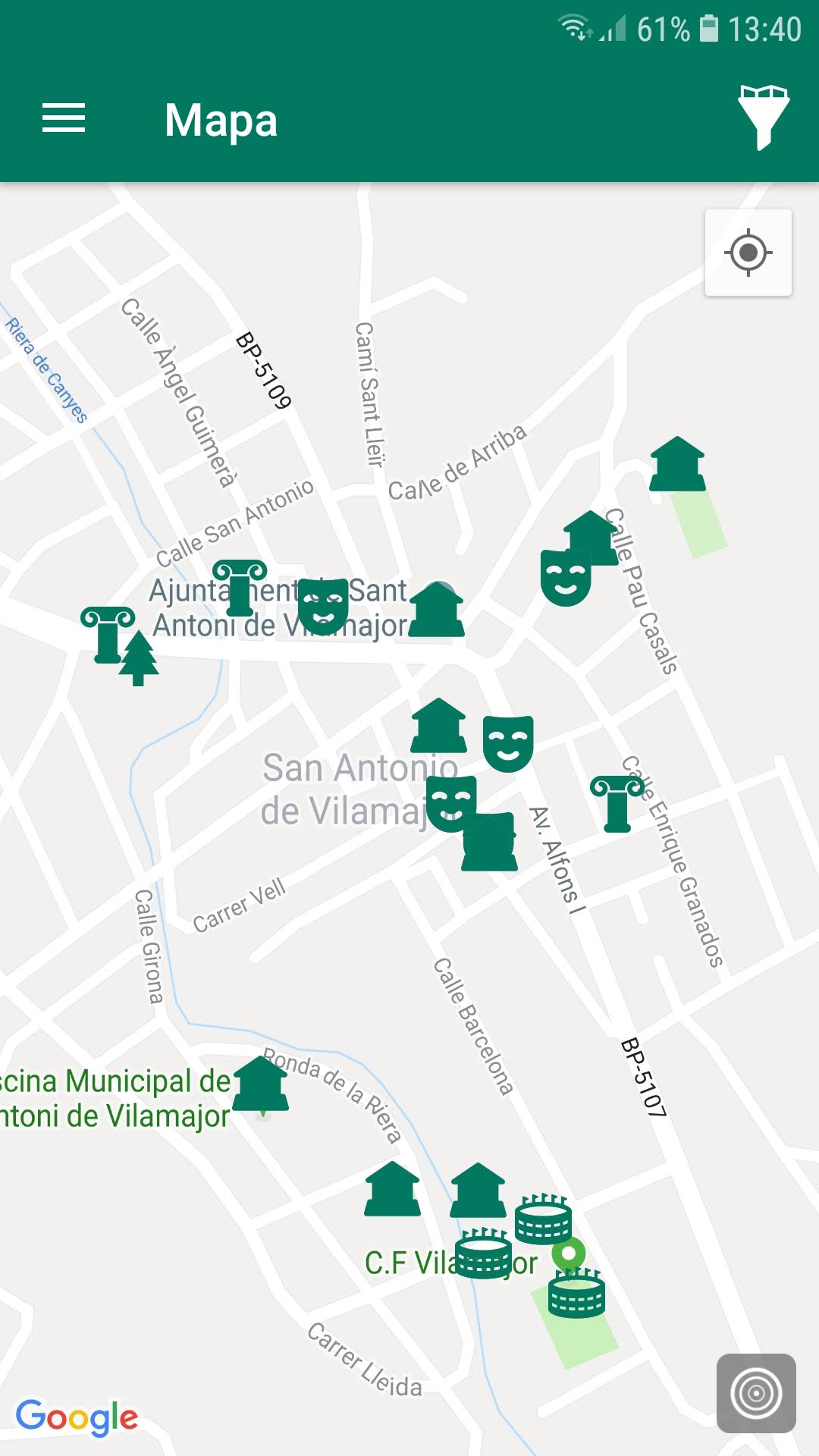 mapa appvisador city